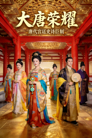 历史剧《大唐荣耀》海报 - 唐代宫廷与华丽服饰